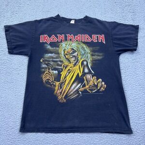 VTG 2010 Iron Maiden Classic Eddie‎ Heavy Metal Graphic Band Rock T Shirt M HOLE